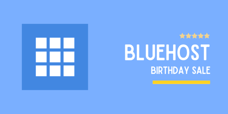 bluehost birthday sale