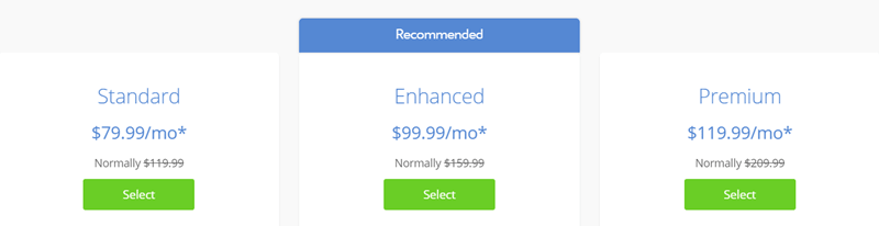 bluehost dedicated hosting price