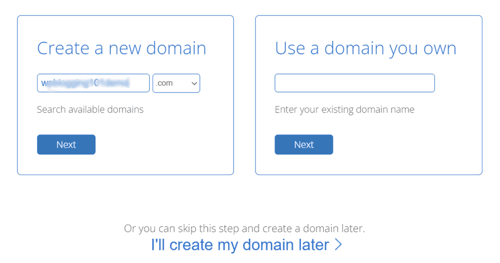 bluehost free domain