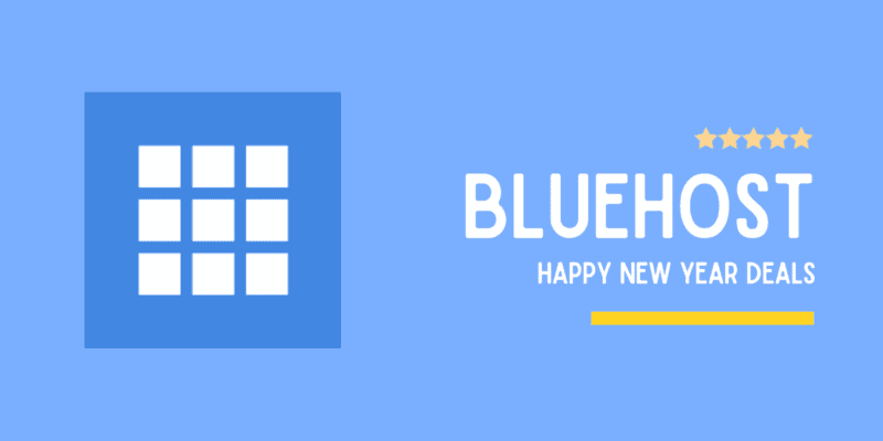 Bluehost Happy New Year Deals – Up To 70% Insane Discount + Free Domain