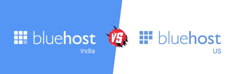 bluehost india vs bluehost com