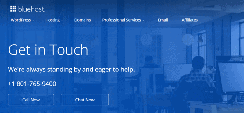 bluehost phone number