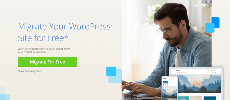 bluehost wordpress migration service