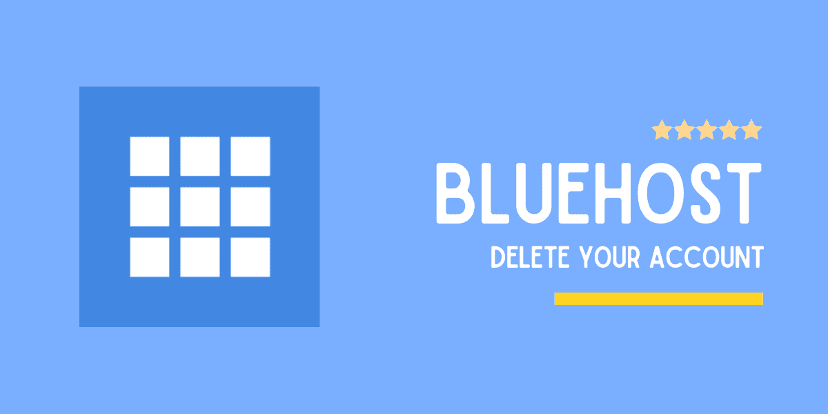 cancel bluehost account