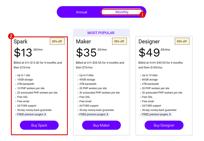 choosing a wordpress hosting plan nexcess