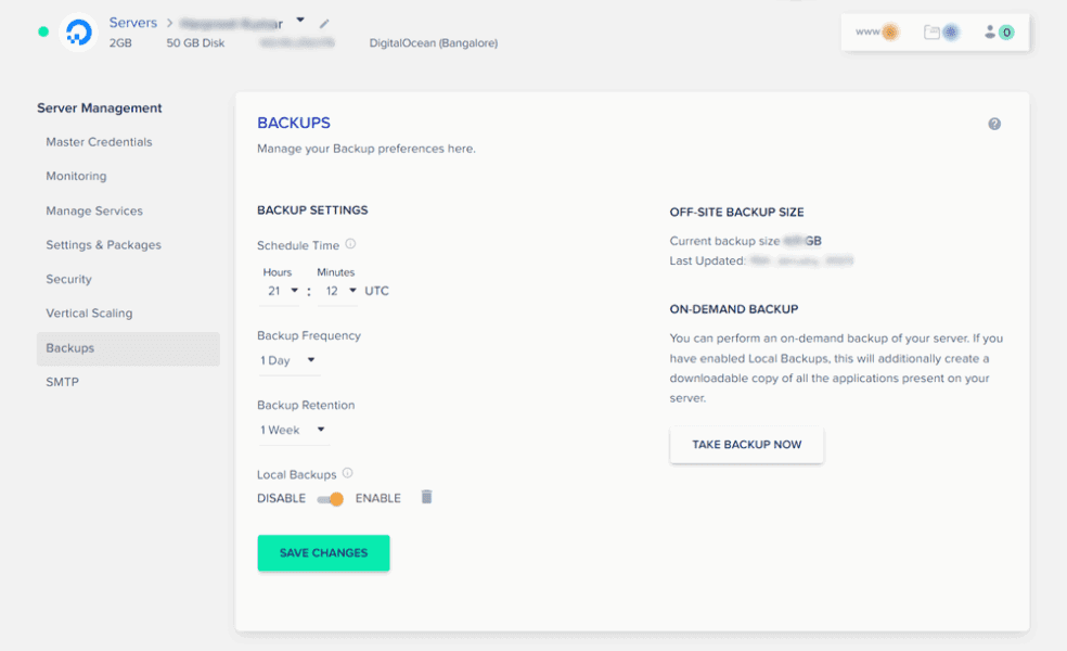 cloudways backups