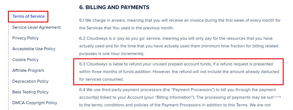 cloudways refund policy