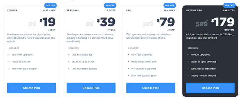 css hero price