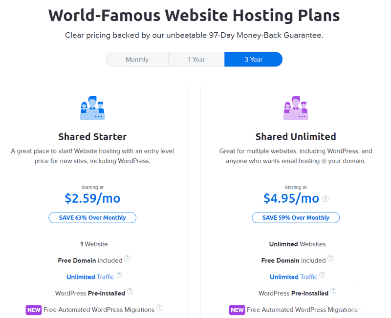 dreamhost pricing