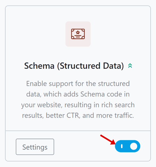 enable disable module in rank math