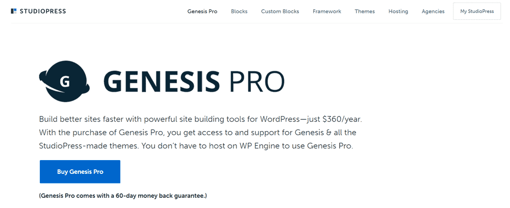 genesis framework pricing