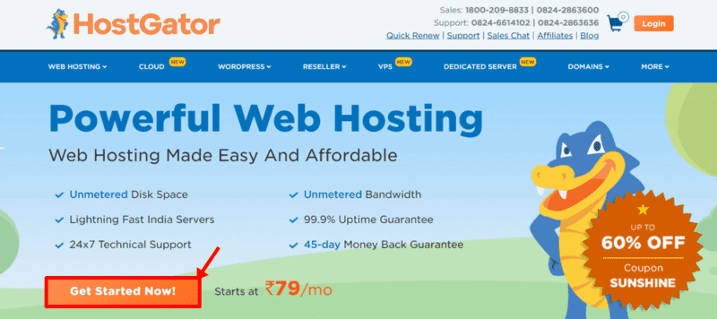 hostgator india