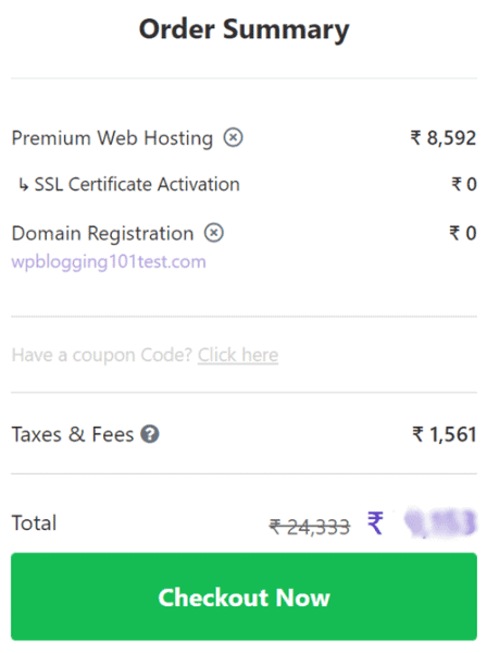 hostinger india payments
