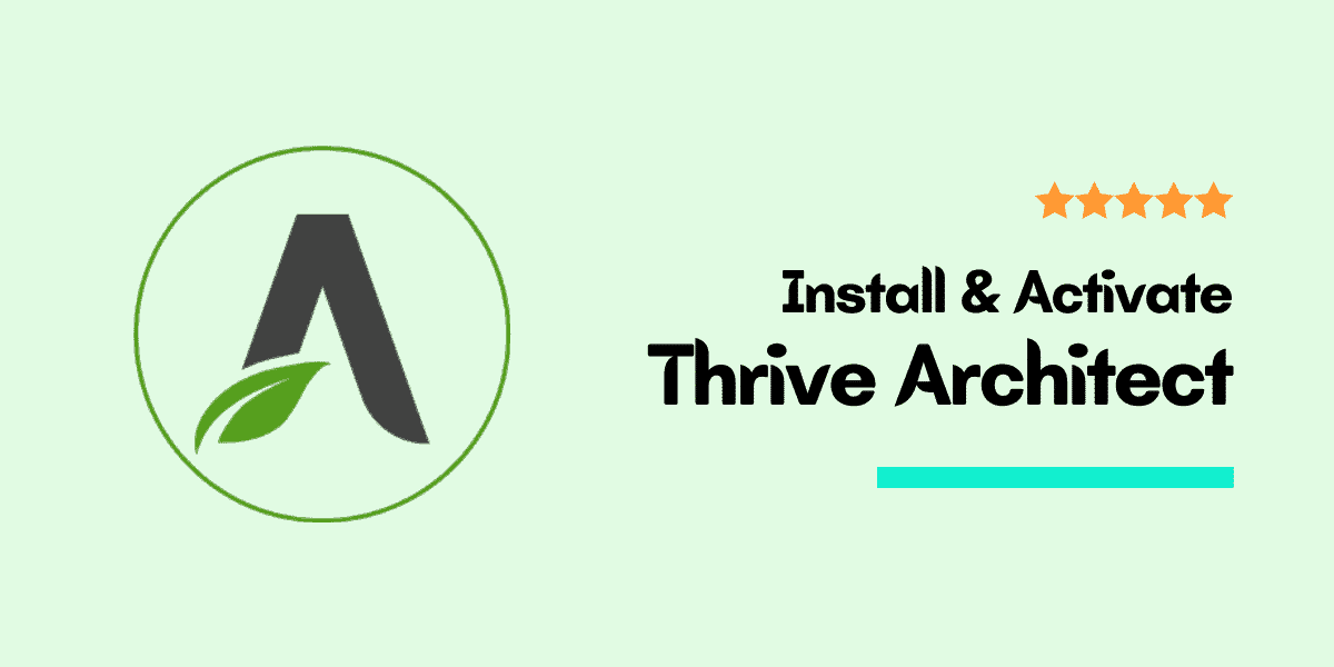 install thrive architect