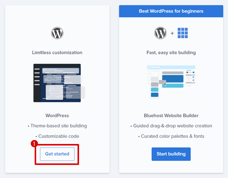 install wordpress on bluehost with limitless customization