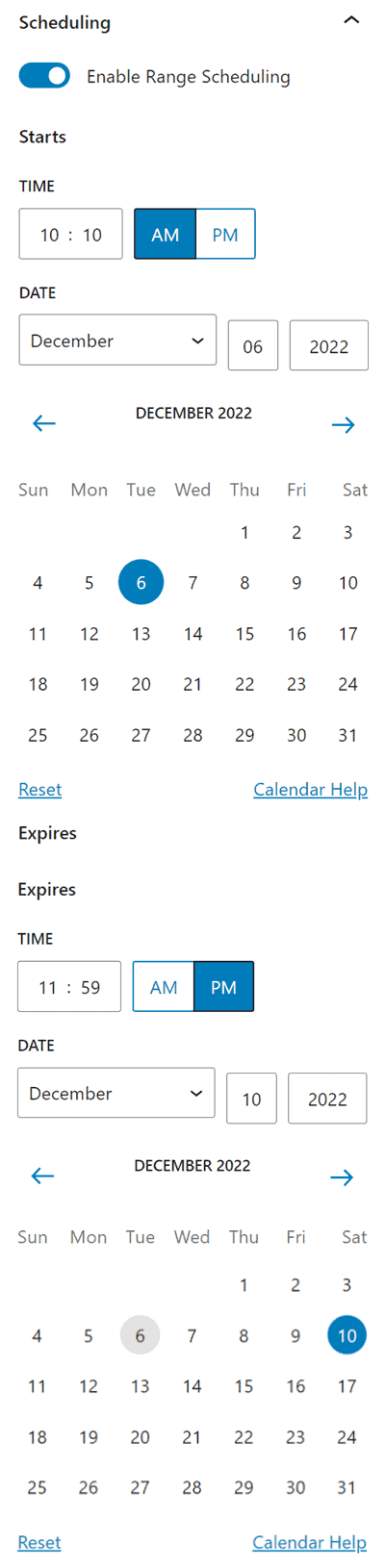 kadence conversions scheduling