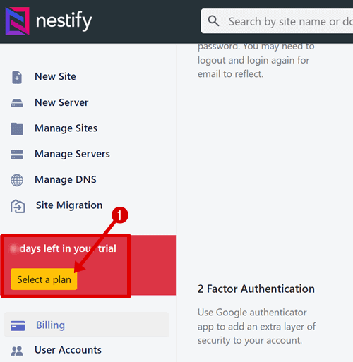 nestify hosting plans