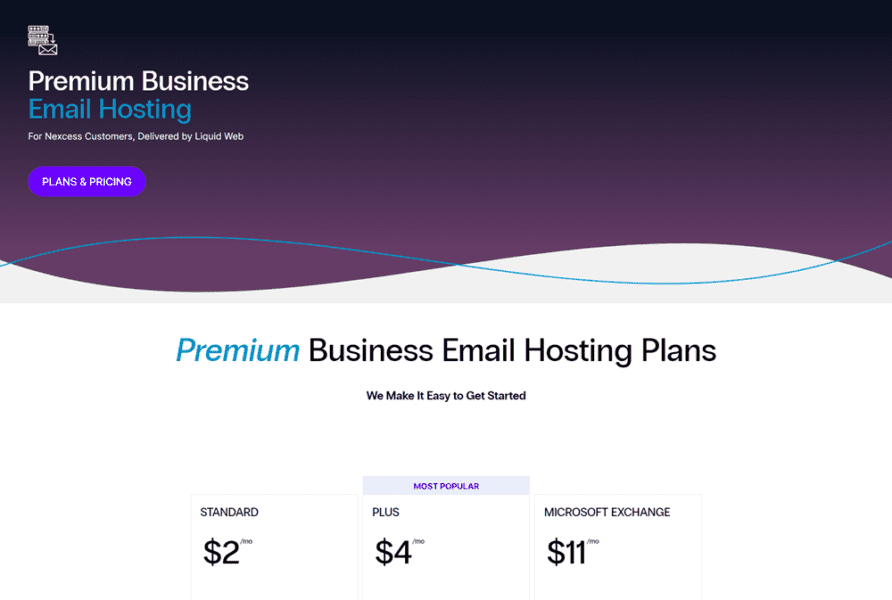 nexcess email hosting