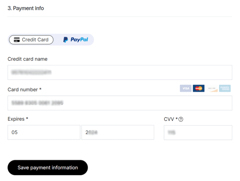 nexcess payment methods