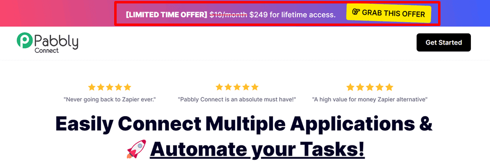 pabbly connect lifetime offer