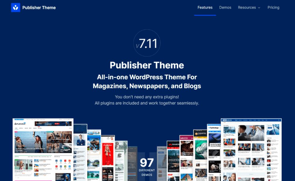 publisher theme