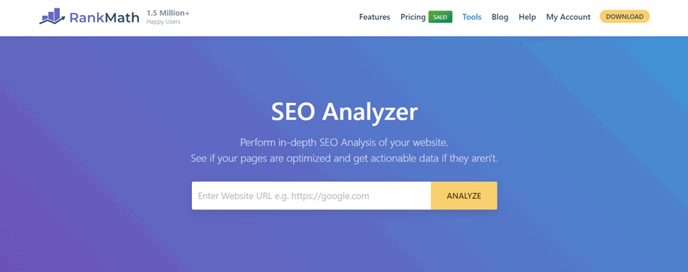 rank math seo analzyer