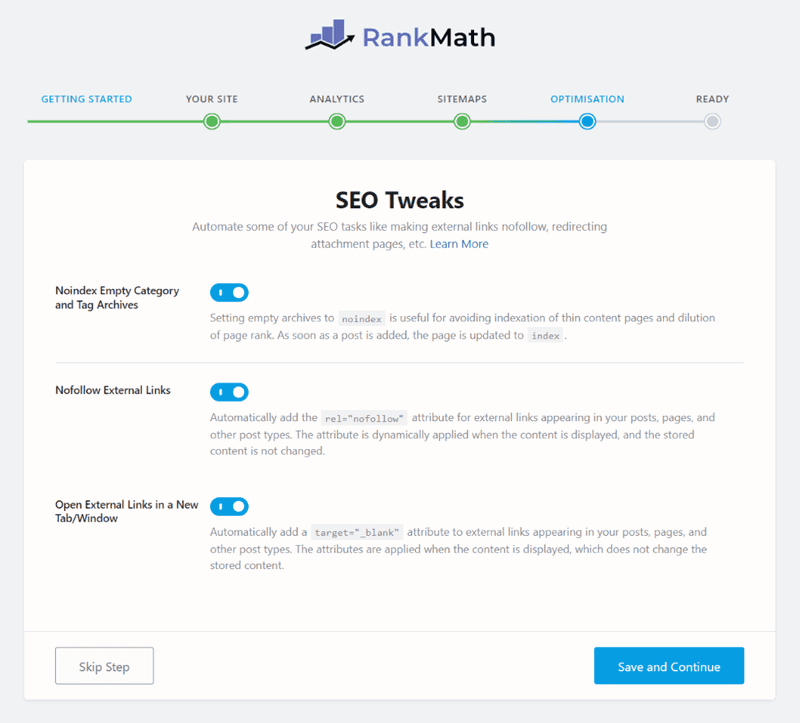 rank math seo optimisation