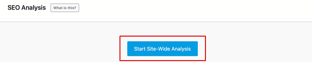 rank math start site wide analysis