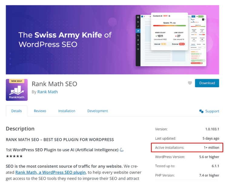 rank math wordpress seo plugin