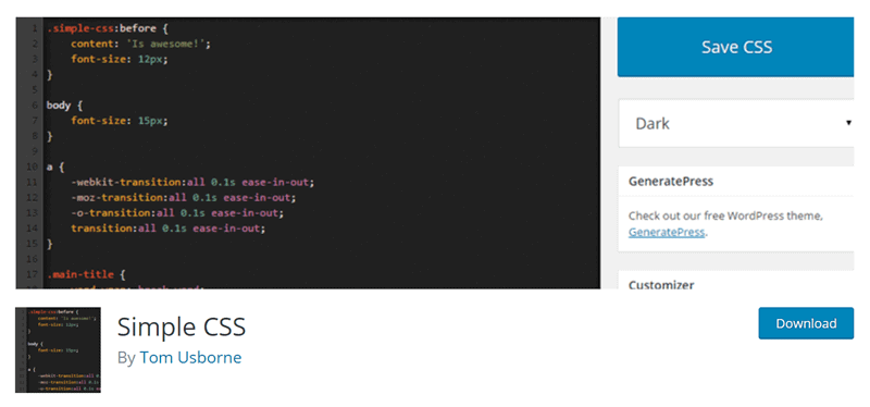 simple css