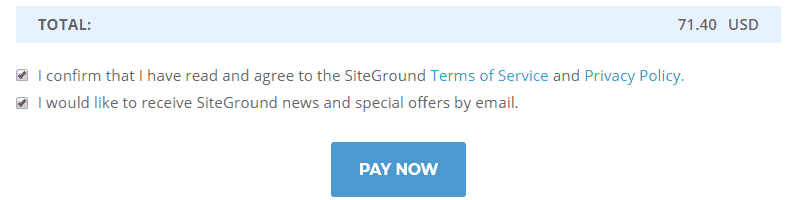 siteground hosting purchase