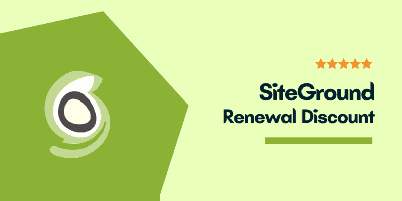 siteground renewal discount