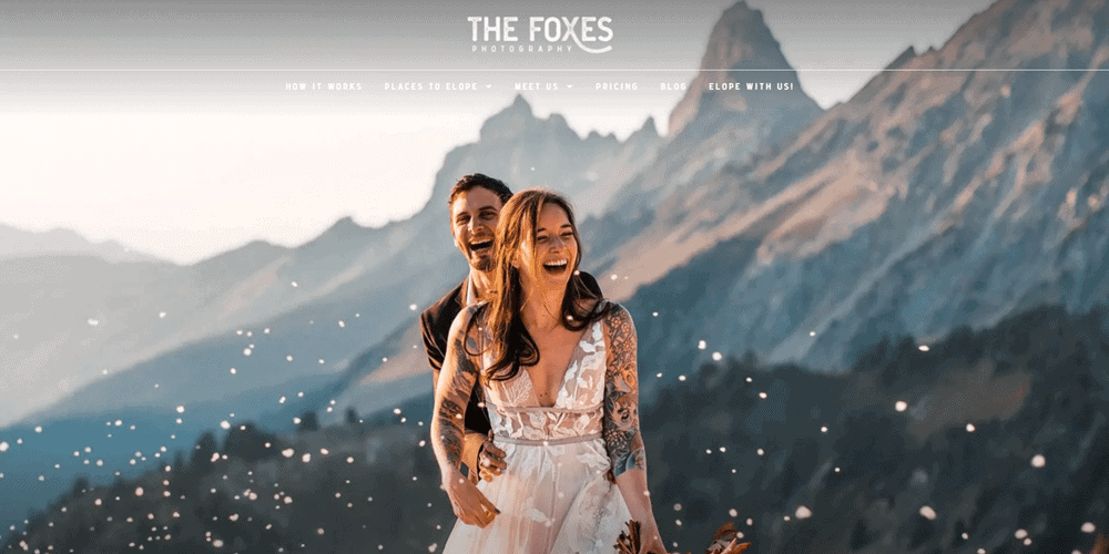 the foxes photography elementor website examples