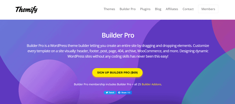 themify builder elementor alternative