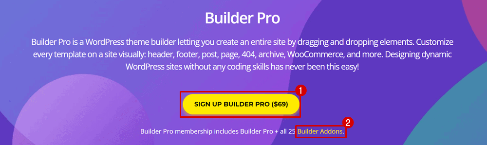 themify builder pricing