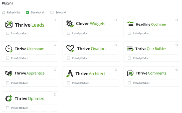 thrive dashboard