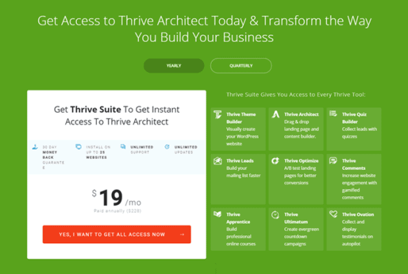 thrive suite pricing