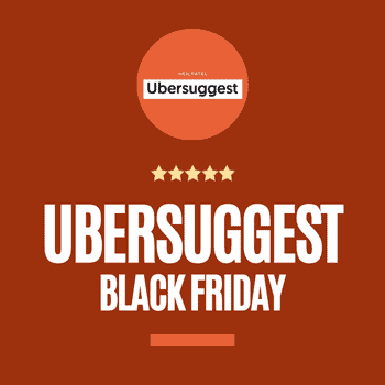 ubersuggest black friday