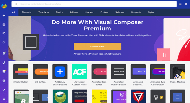 visual composer features