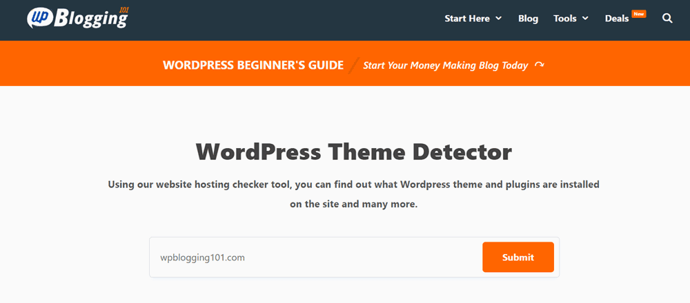 Wordpress Template Detector